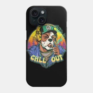 Pop Culture Dog in Hip Hop Gear Phone Case