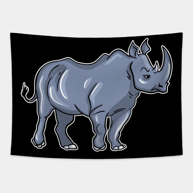 Rhino Tapestry by LetsBeginDesigns