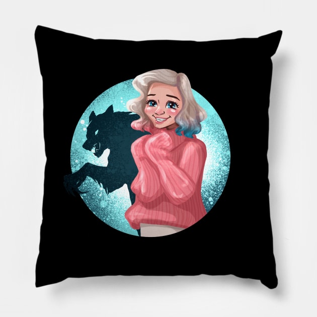 Enid Sinclair Wednesday Netflix Pillow by ArtInPi