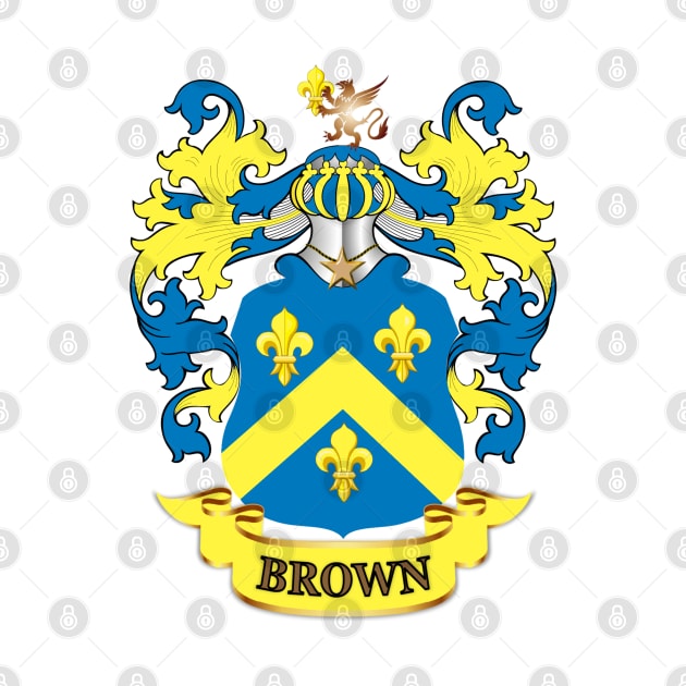 Brown Family Name Crest by KC Morcom aka KCM Gems n Bling aka KCM Inspirations