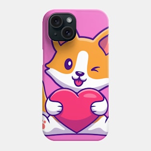 Corgi Love Phone Case