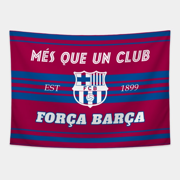 Mes Que Un Club - Barcelona Tapestry by InspireSoccer