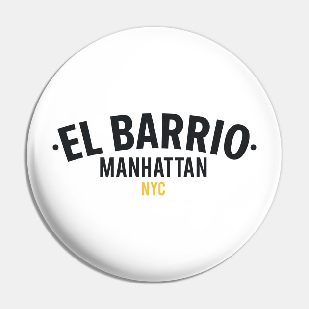 New York El Barrio  - El Barrio Spanish Harlem  - El Barrio  NYC Spanish Harlem Manhattan logo Pin by Boogosh