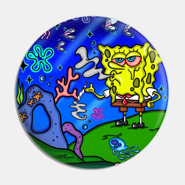 Stoney Sponge Pin by BreezyArtCollections 
