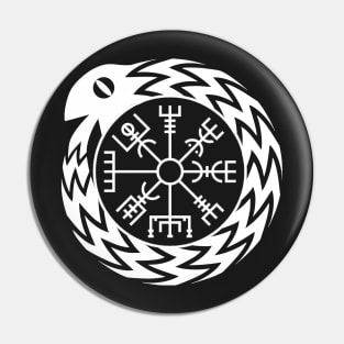 Vegvisir Jormungandr Norse Mythology T-shirt Pin