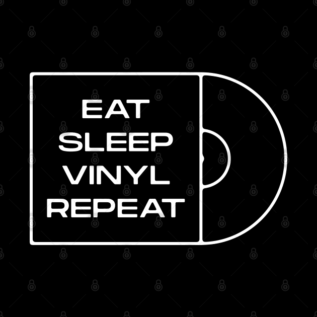 Eat Sleep Vinyl Repeat Record Sleeve by souloff