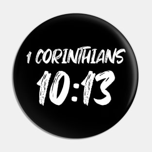1 Corinthians 10:13 Bible Verse Text Pin