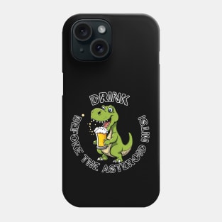 Funny Beer Drink Dinosaur Phone Case