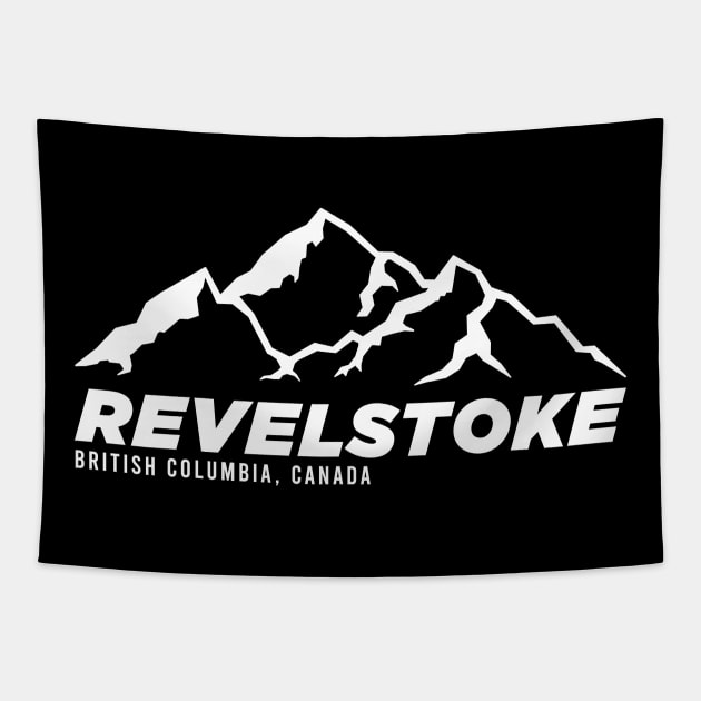 Revelstoke BC Canada SKIING and MOUNTAIN BIKING PARADISE Tapestry by ChrisWilson