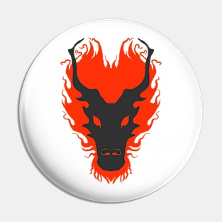 Red dragon head Pin