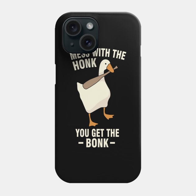 Brutal goose with baseball bat Phone Case by Tobias Store