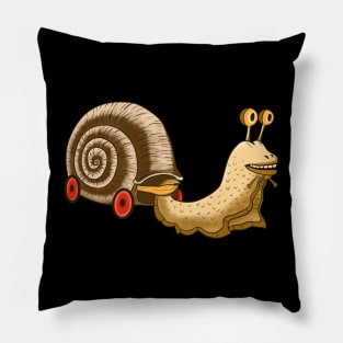 Cute clever Snail Pillow