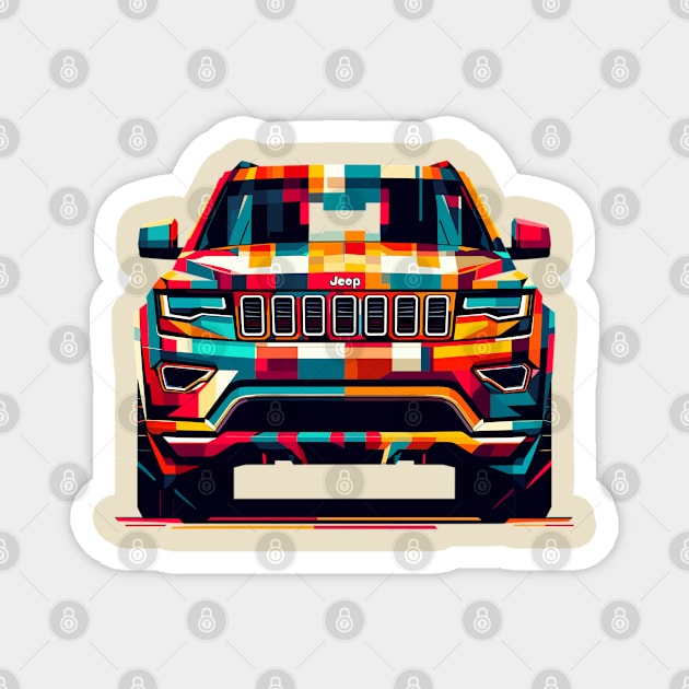 Jeep Grand Cherokee Magnet by Vehicles-Art