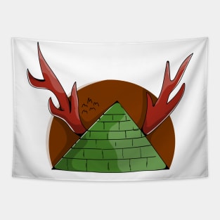 evil satanic pyramid of darkness Tapestry