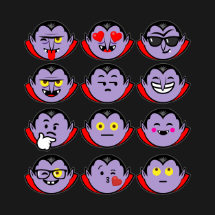 Emoji Faces Dracula T-Shirt