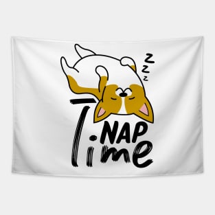 Nap Time Corgi Tapestry