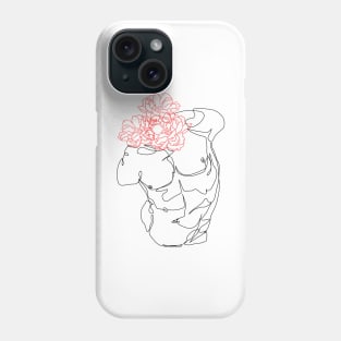 Line torso drawing Phone Case