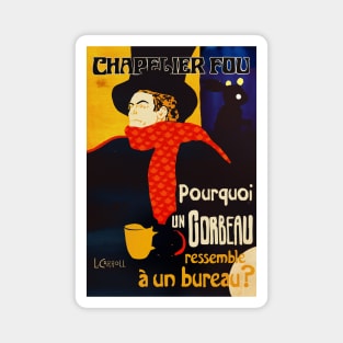 Chapelier Fou Poster - Mad Hatter Magnet