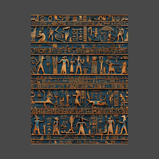 Egyptian hieroglyphs by likbatonboot