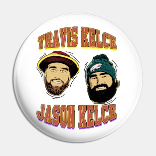 travis kelce and jason kelce comic style Pin