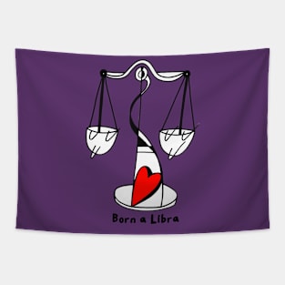 Born a Libra by Pollux Tapestry