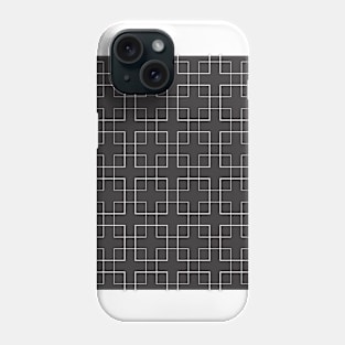 Mosaics in black and white lines Phone Case