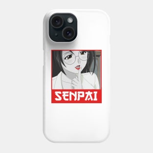 Anime girl senpai word from anime and manga anime girl lips on Phone Case