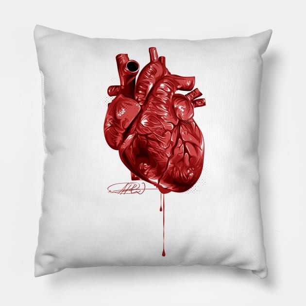 Heart Pillow by Dark Wing Art