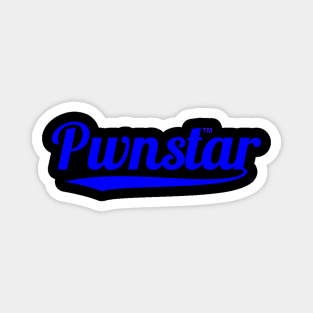 Pwnstar™ Royal Blue Baseball Swash 3 Magnet