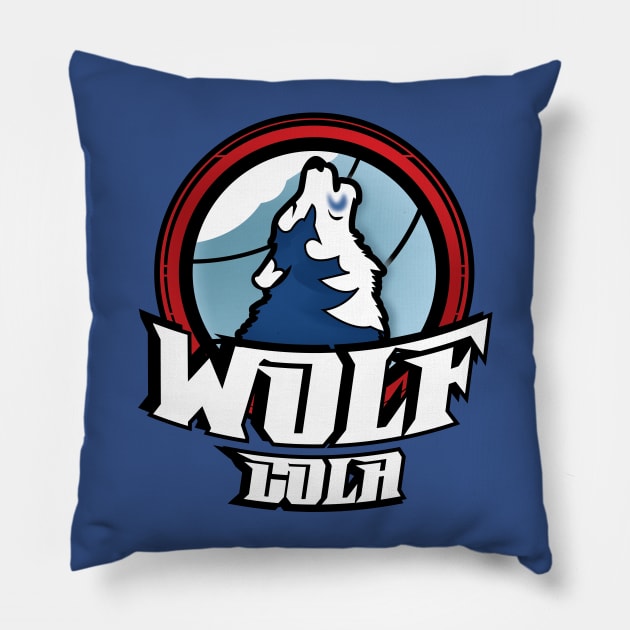 Wolf Cola - Always Sunny Pillow by Gimmickbydesign