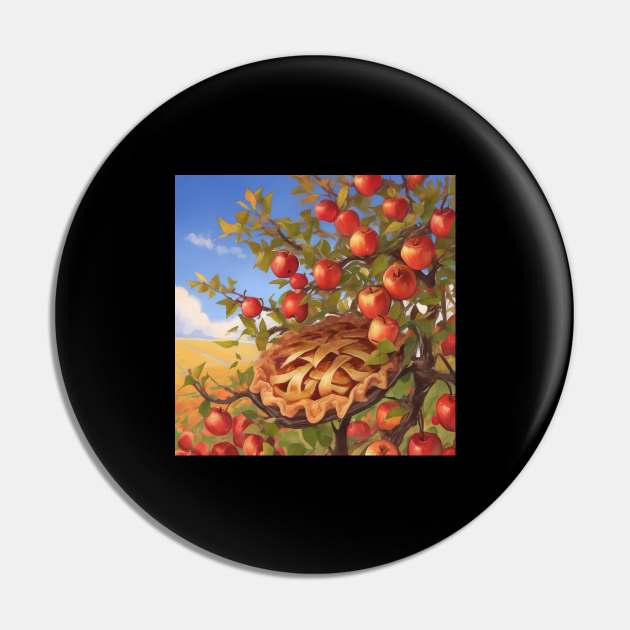 Apple Pie Vintage Slice Kawaii Sweet Retro Picture Pin by Flowering Away