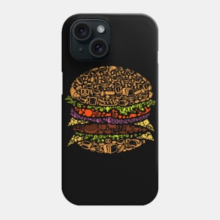 Burger Icons Phone Case