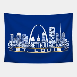 St. Louis Hockey Team All Time Legends, St. Louis City Skyline Tapestry