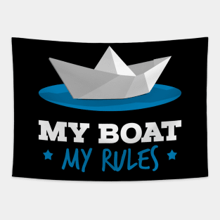 My Boat is my Rules Captain Sailor Tapestry