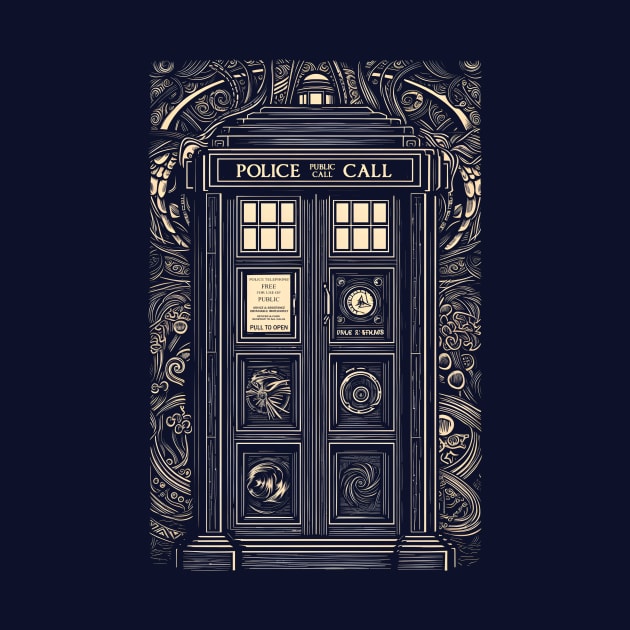 Art Nouveau Police Call Box by DesignedbyWizards