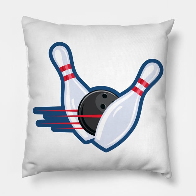 Bowling Lane Pillow by SWON Design