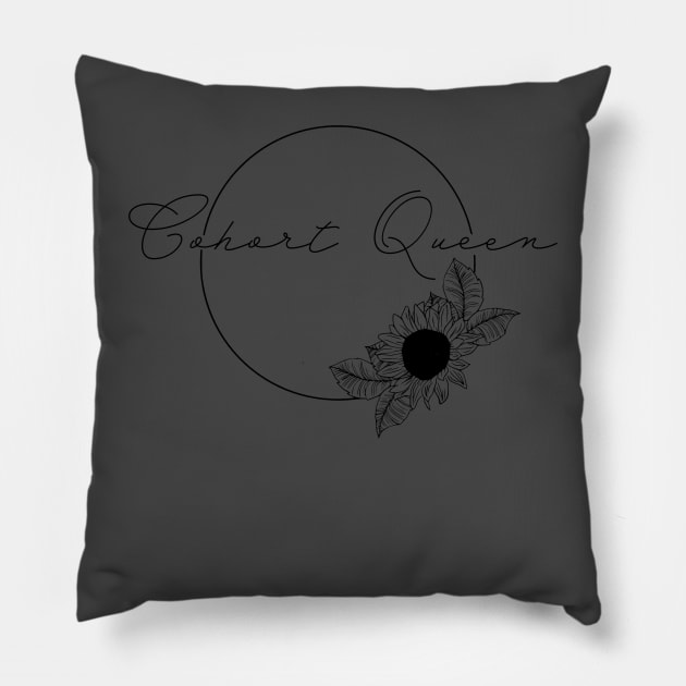 Cohort queen tee Pillow by Designs by Katie Leigh