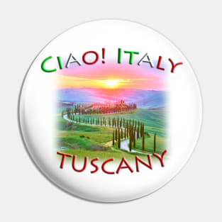 Ciao Italy TUSCANY Scenery Pin