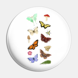 Fungus, Flora, and Fauna Pin