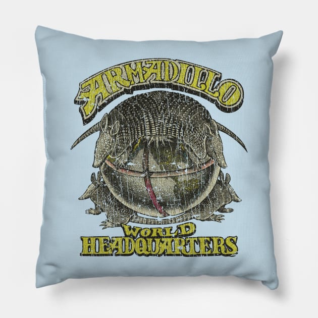 Armadillo World Headquarters 1970 Pillow by JCD666