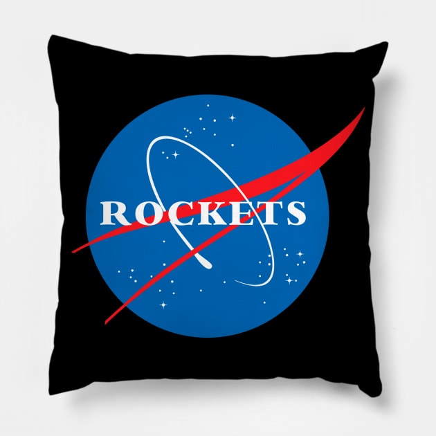 Rockets NASA Pillow by teakatir