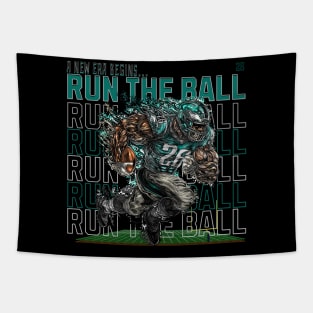 Saquon Barkley Homecoming 2 - Run The Ball! New Era in Philly Edition Tapestry