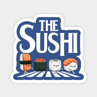 Sushi Stride: Roll Across the Road Magnet