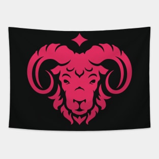 Vintage Aries Zodiac Symbol // Proud Aries Horoscope Sign Astrology Tapestry