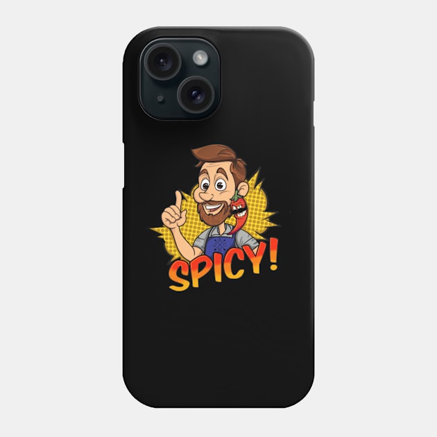 Spicy Jack Phone Case by Galaxy Apparel