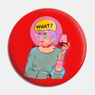 What? G I R L Pin