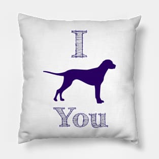 Dog Love Valentine Pillow