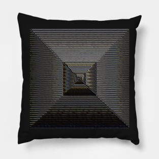 Sacred Geometry 3D Watercolor Pyramid Architecture Pillow