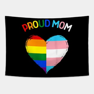 Womens Proud Ally Lgbtq Transgender Proud Mom Proud Trans Mom Tapestry