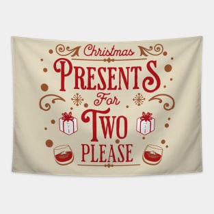 Christmas Presents For Two Pregnancy Announcement Tapestry